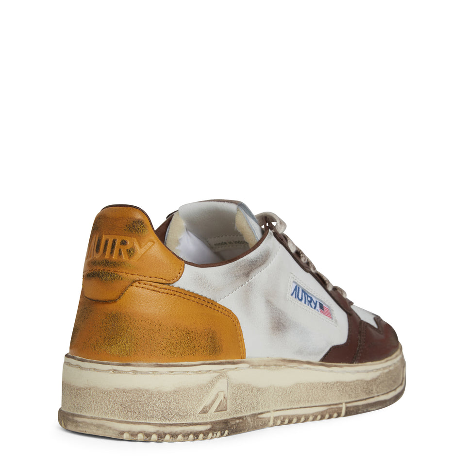 Sneakers "Sup vint low" in pelle multicolor