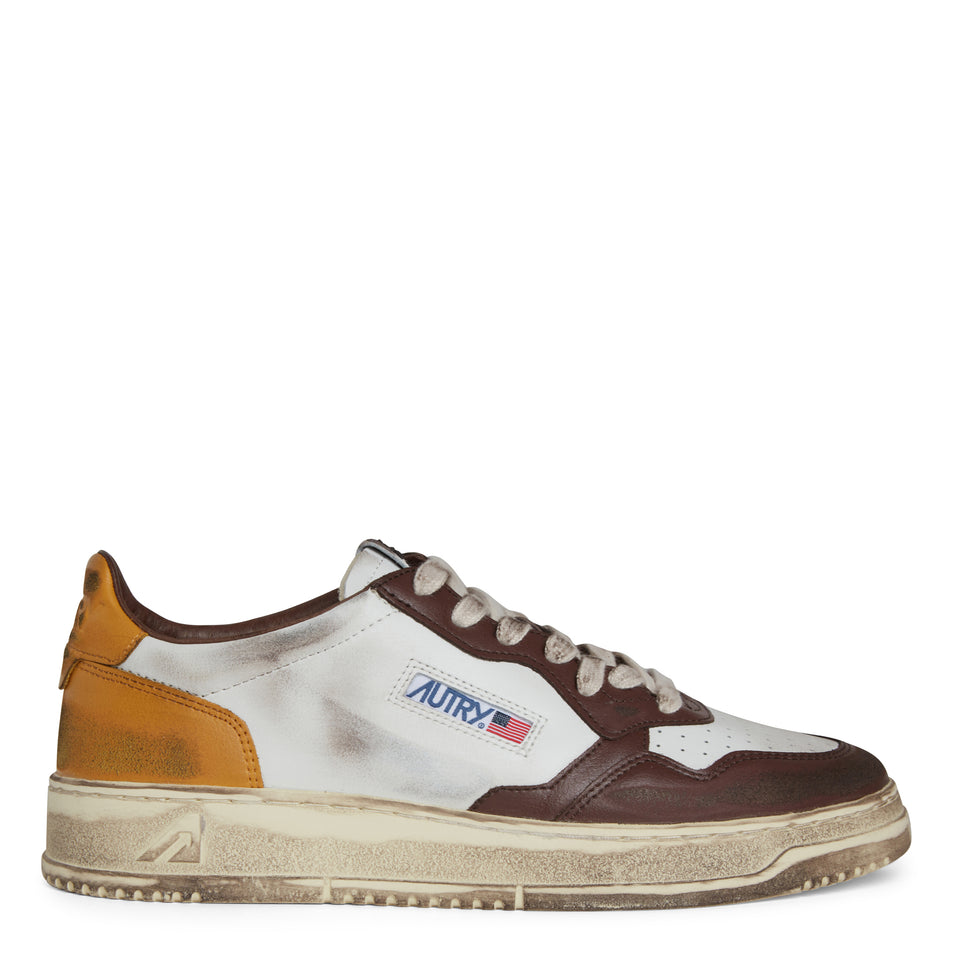 Sneakers "Sup vint low" in pelle multicolor