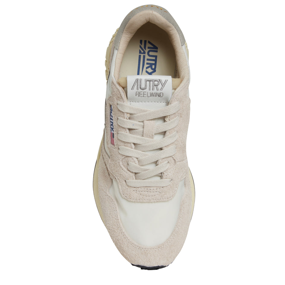 "Reelwind" white leather sneakers