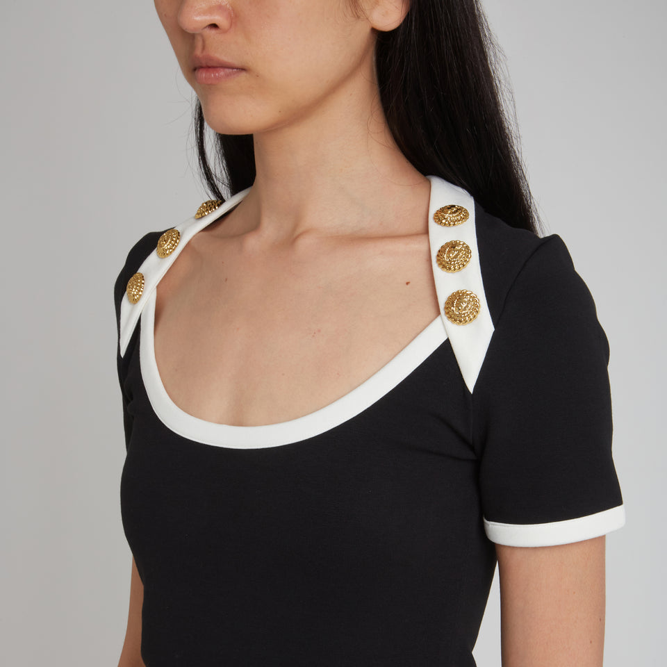 Top in maglia nero