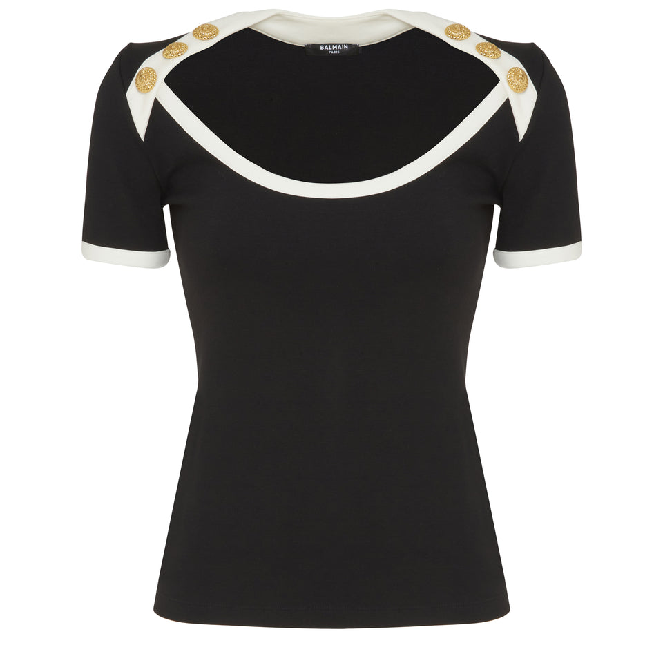 Top in maglia nero