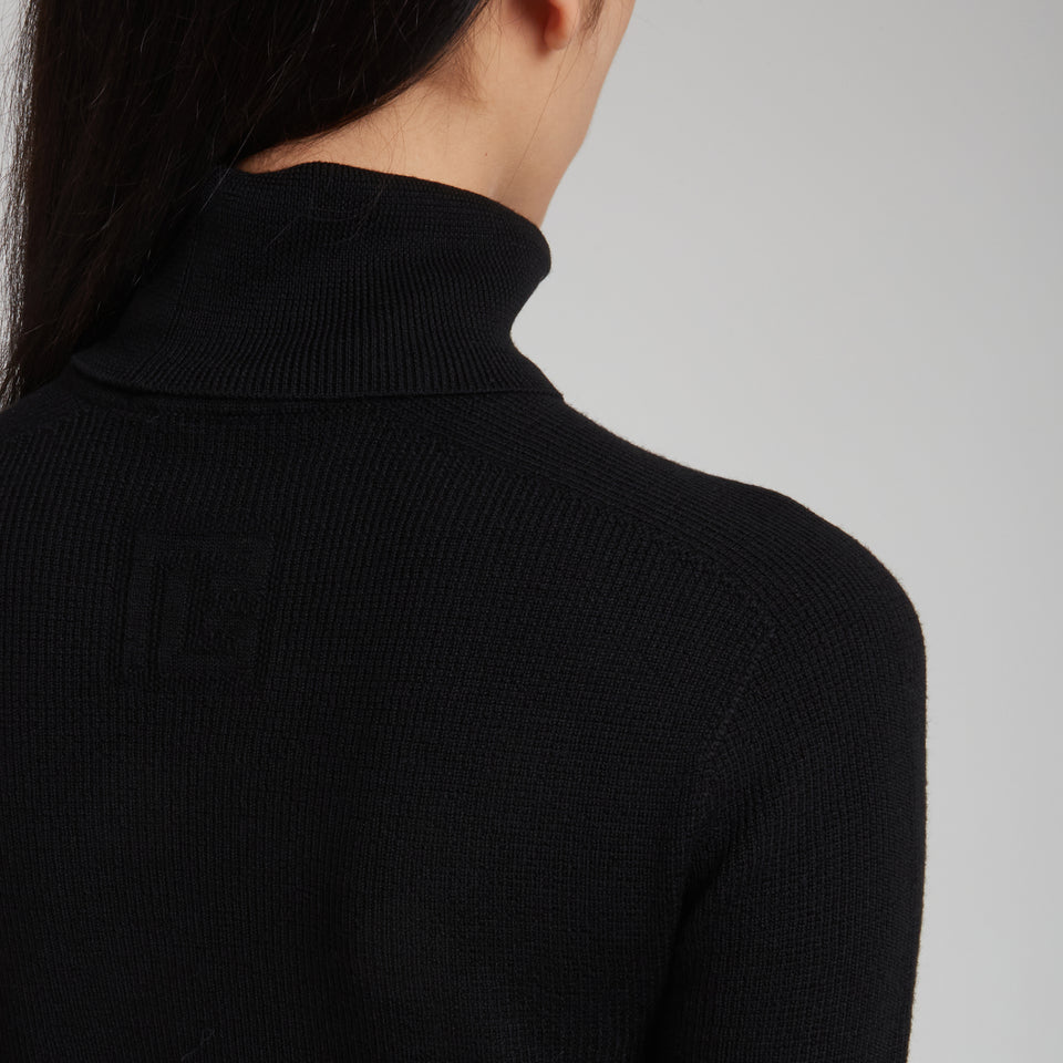 Black wool turtleneck