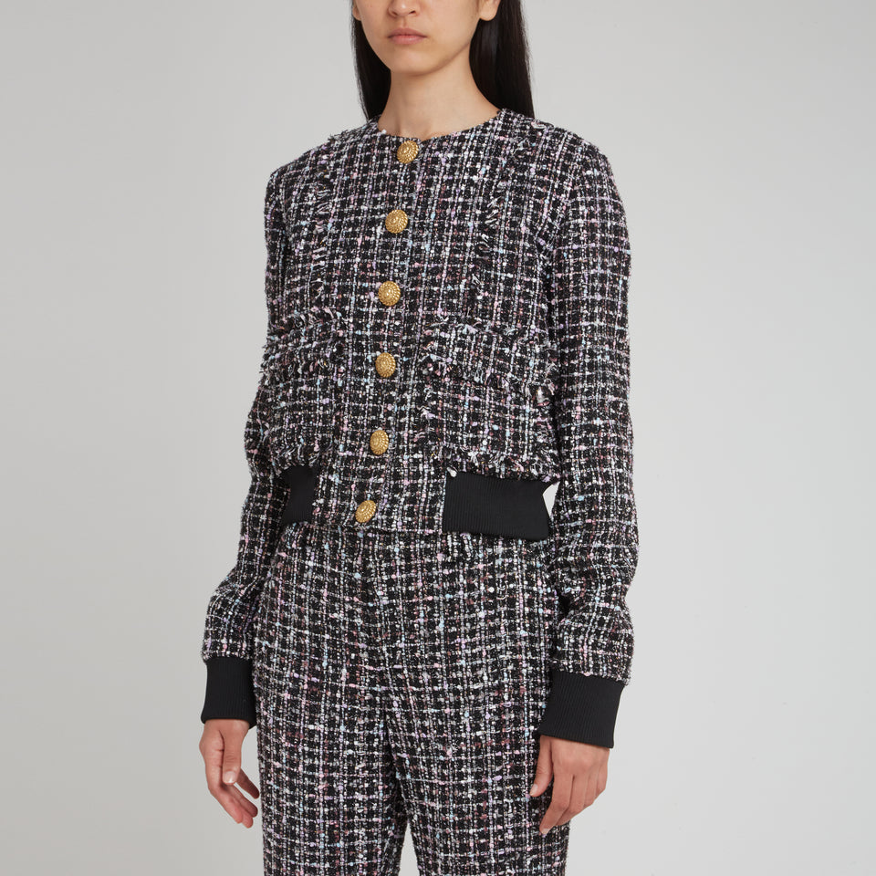 Multicolor tweed jacket