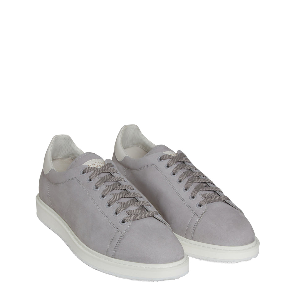 Sneakers in pelle grigie