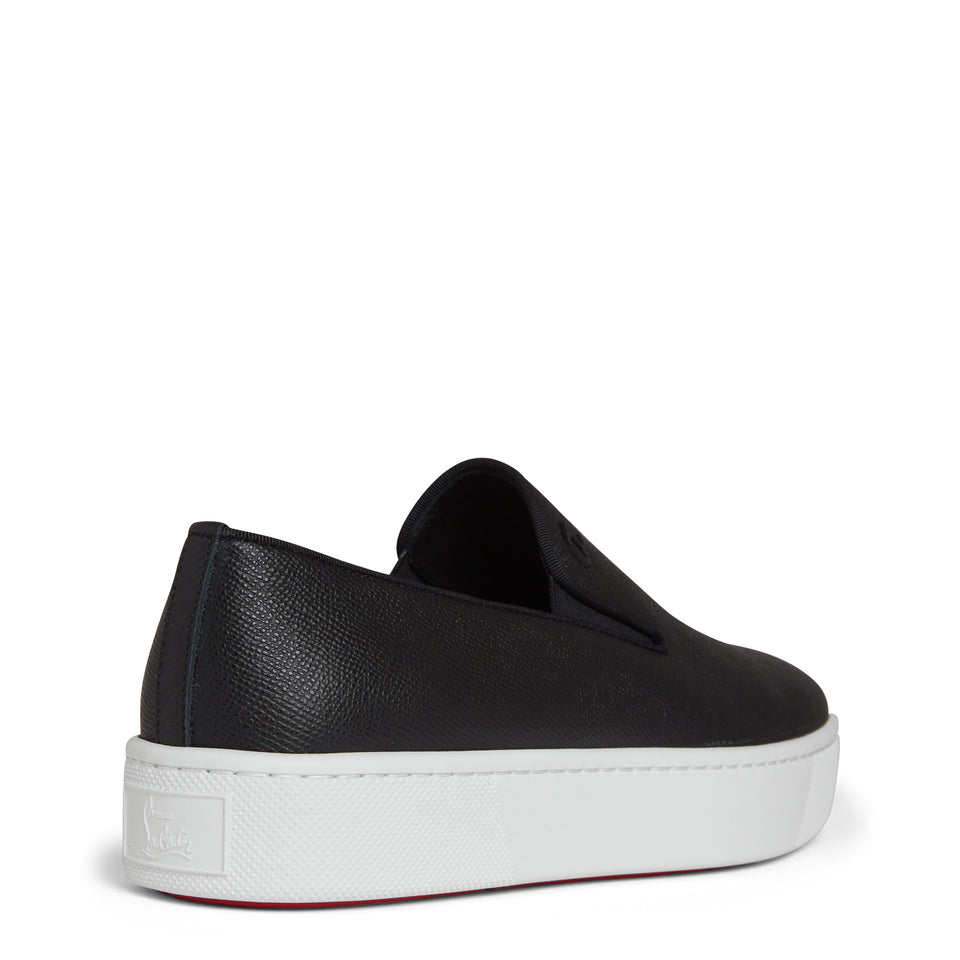 Sneakers slip-on ''Boatissimo'' in pelle nere