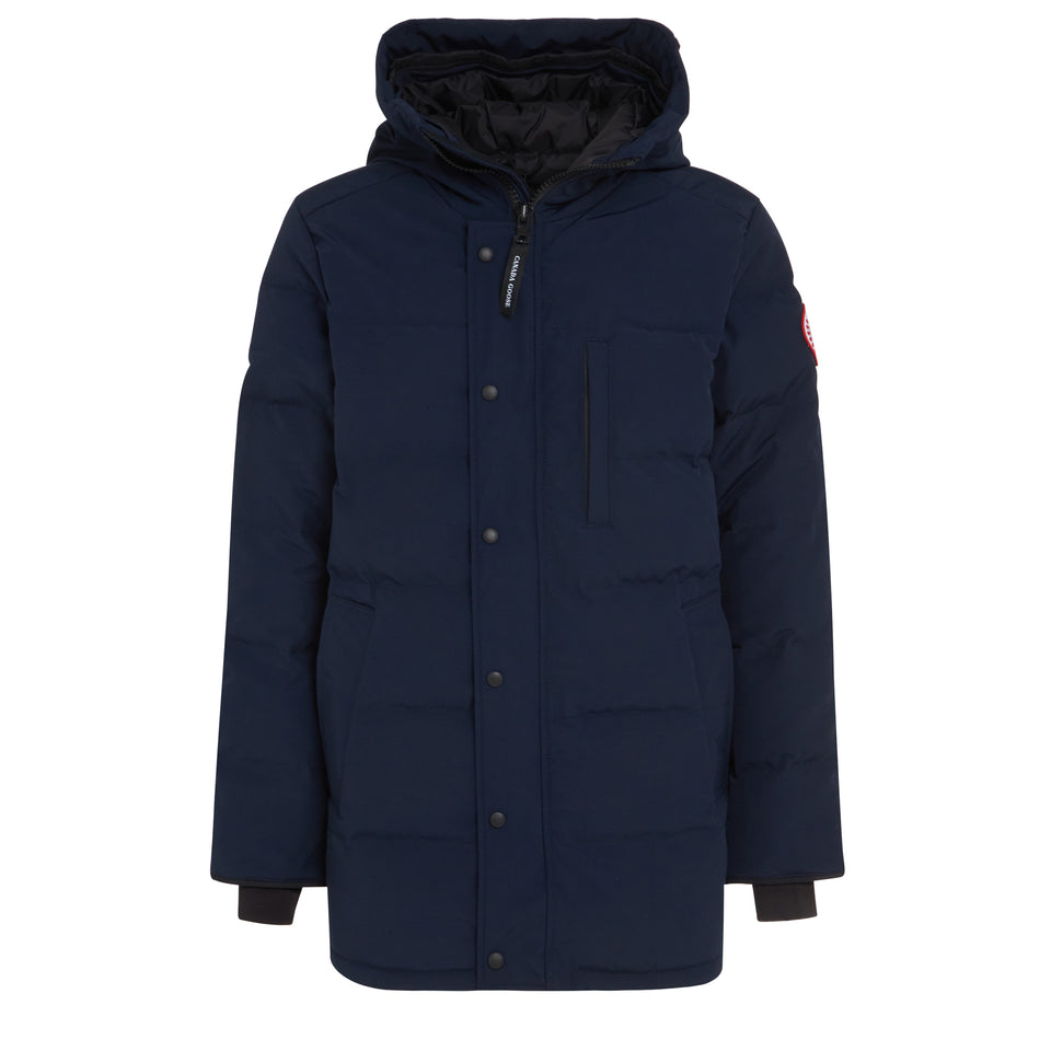 Parka Carson in tessuto blu