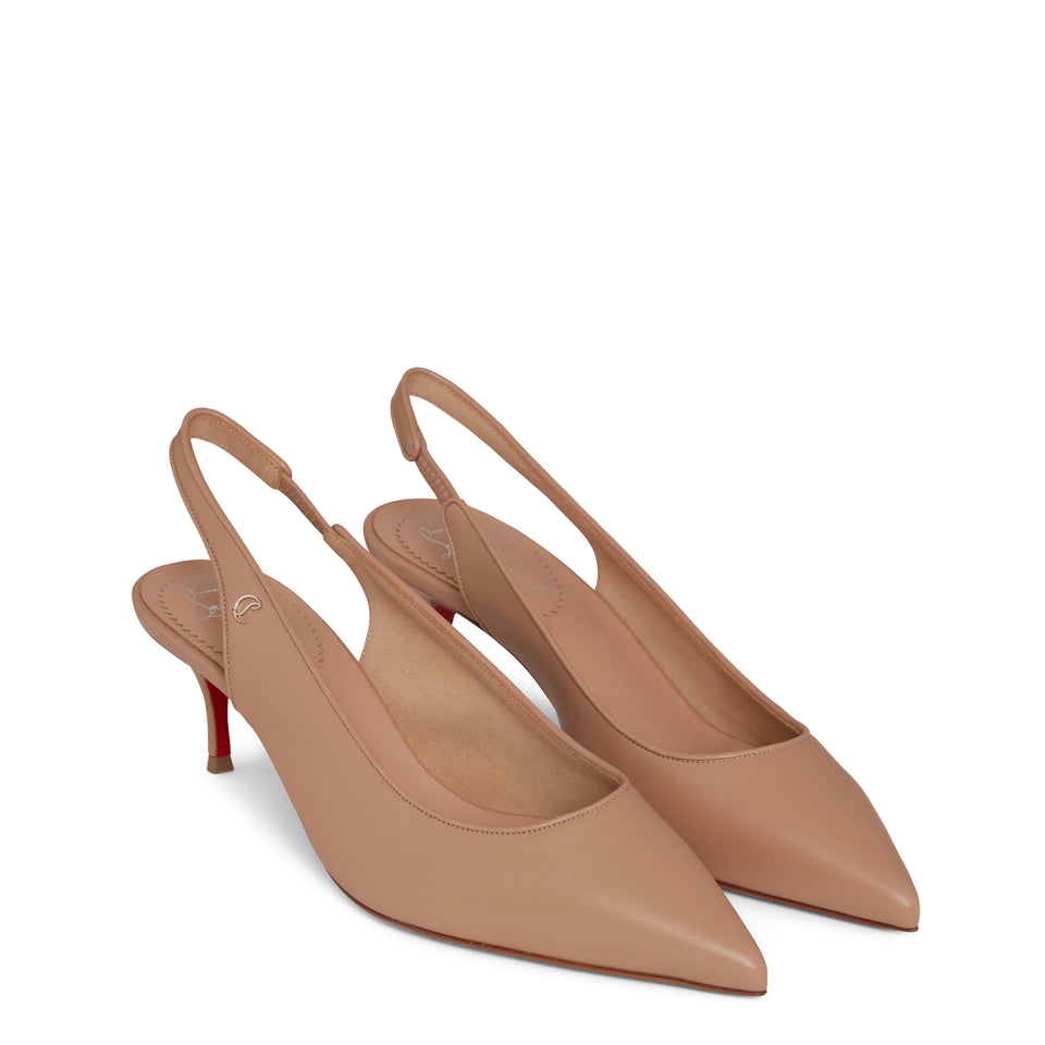 Slingback "Sporty Kate Sling 55" in beige leather