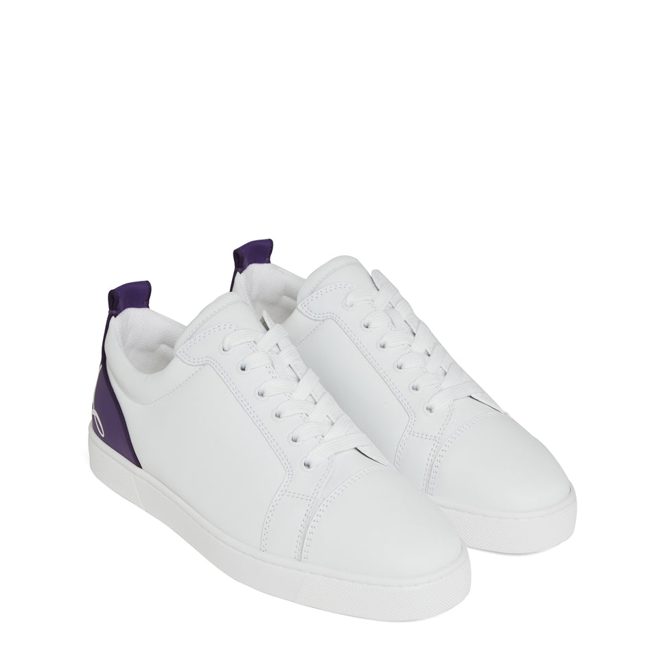 Sneakers "Fun Louis Junior" in pelle bianche