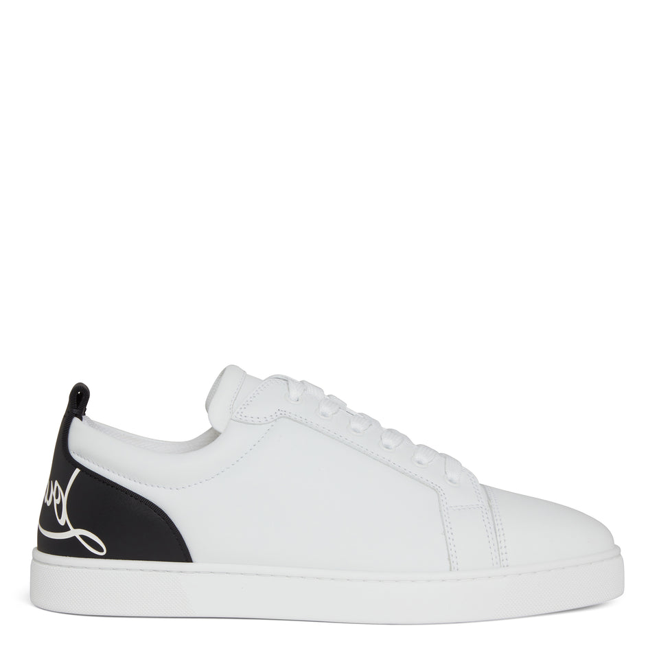 "Fun Louis Junior" sneakers in white leather