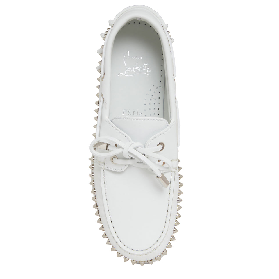 Mocassino "Gerockel " in pelle bianco