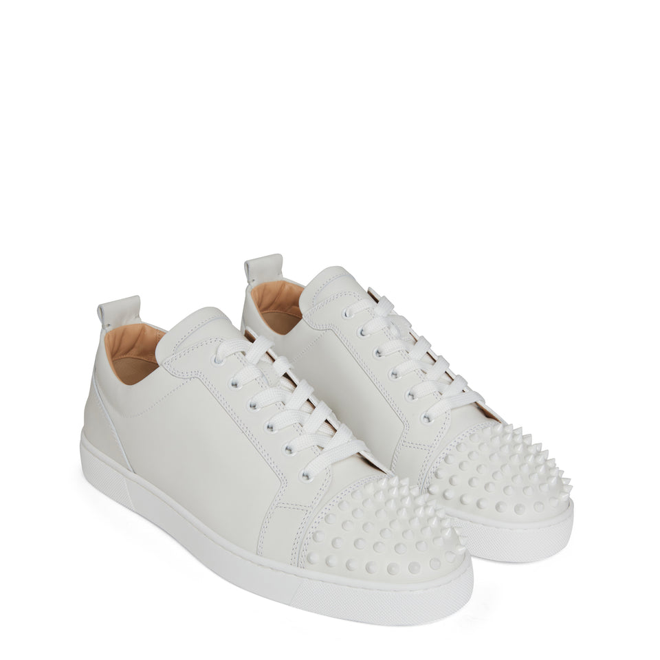 Sneakers Louis Junior Spikes in pelle bianche GIO MORETTI