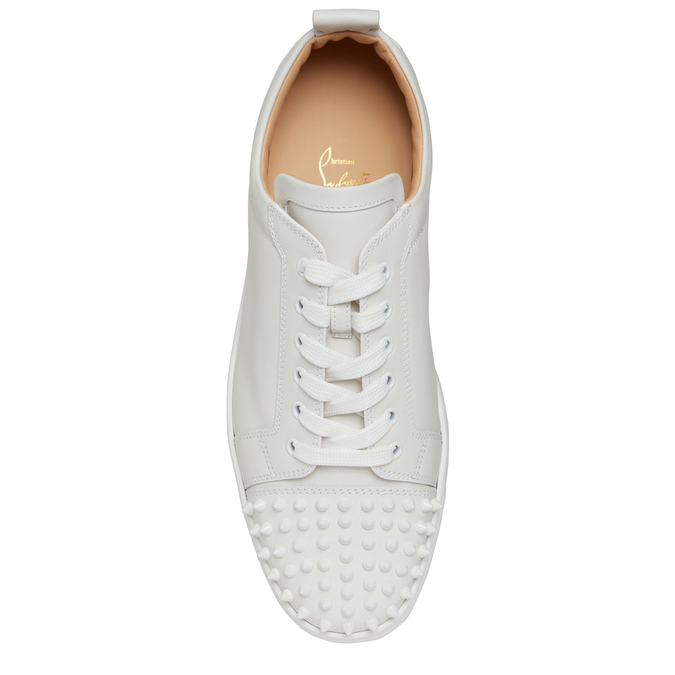 Sneakers "Louis Junior Spikes" in pelle bianche