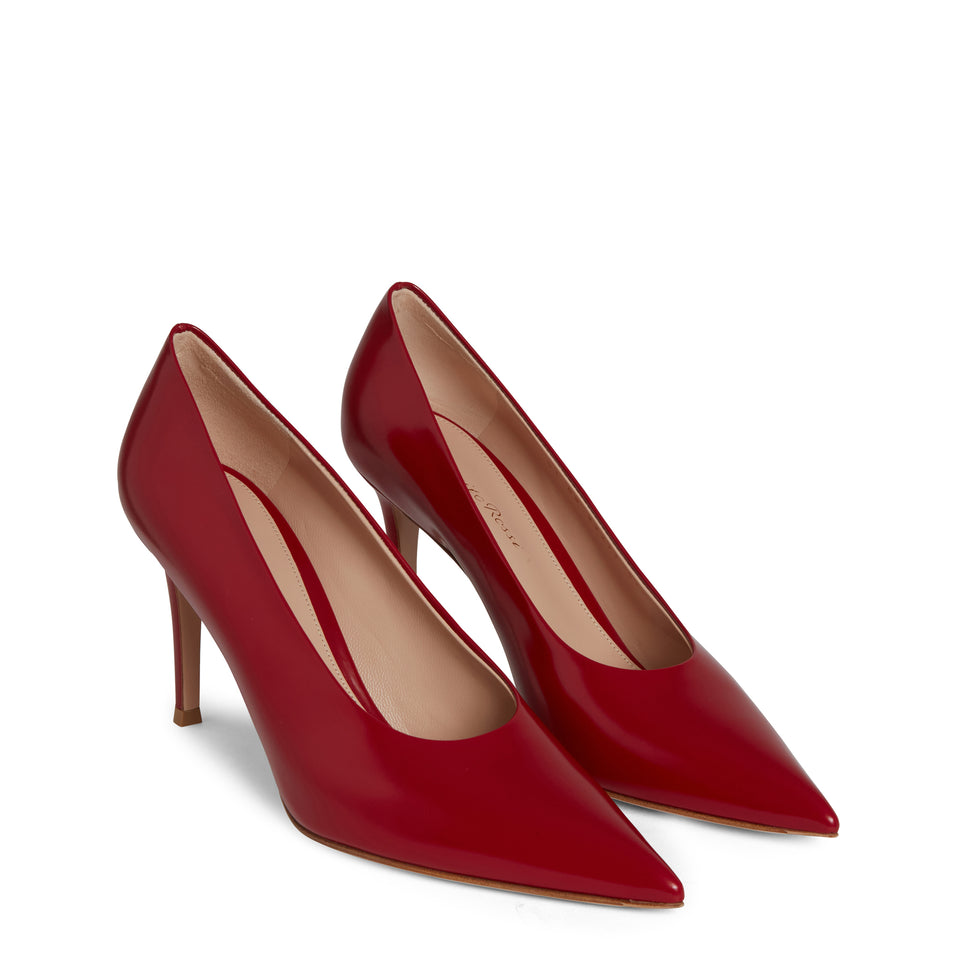 ''Robbie 85'' red leather pumps