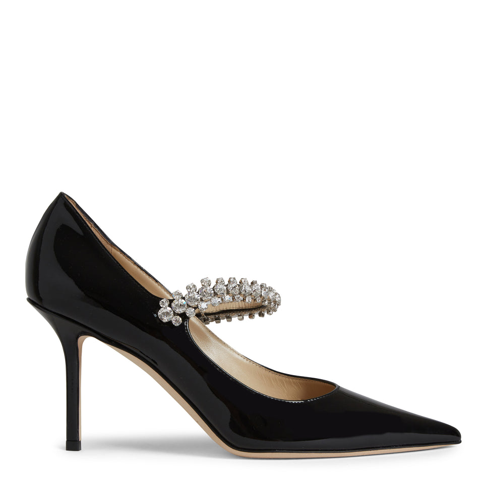 "Bing Pump 85" décolleté in black patent leather