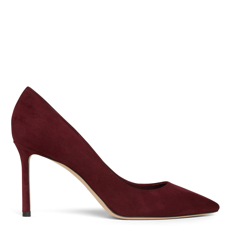 ''Romy 85'' red suede pumps