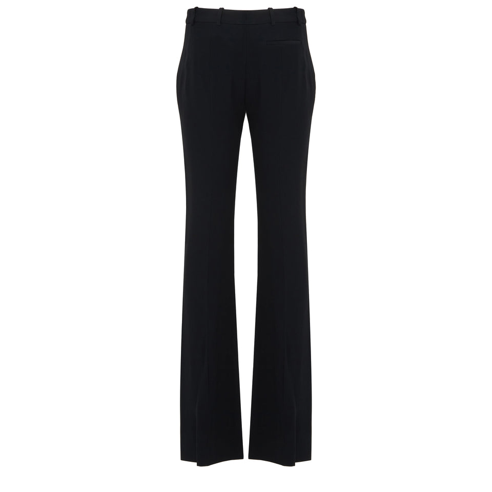 Tailored trousers in black fabric