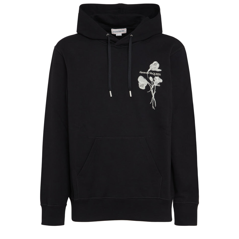 Black cotton sweatshirt