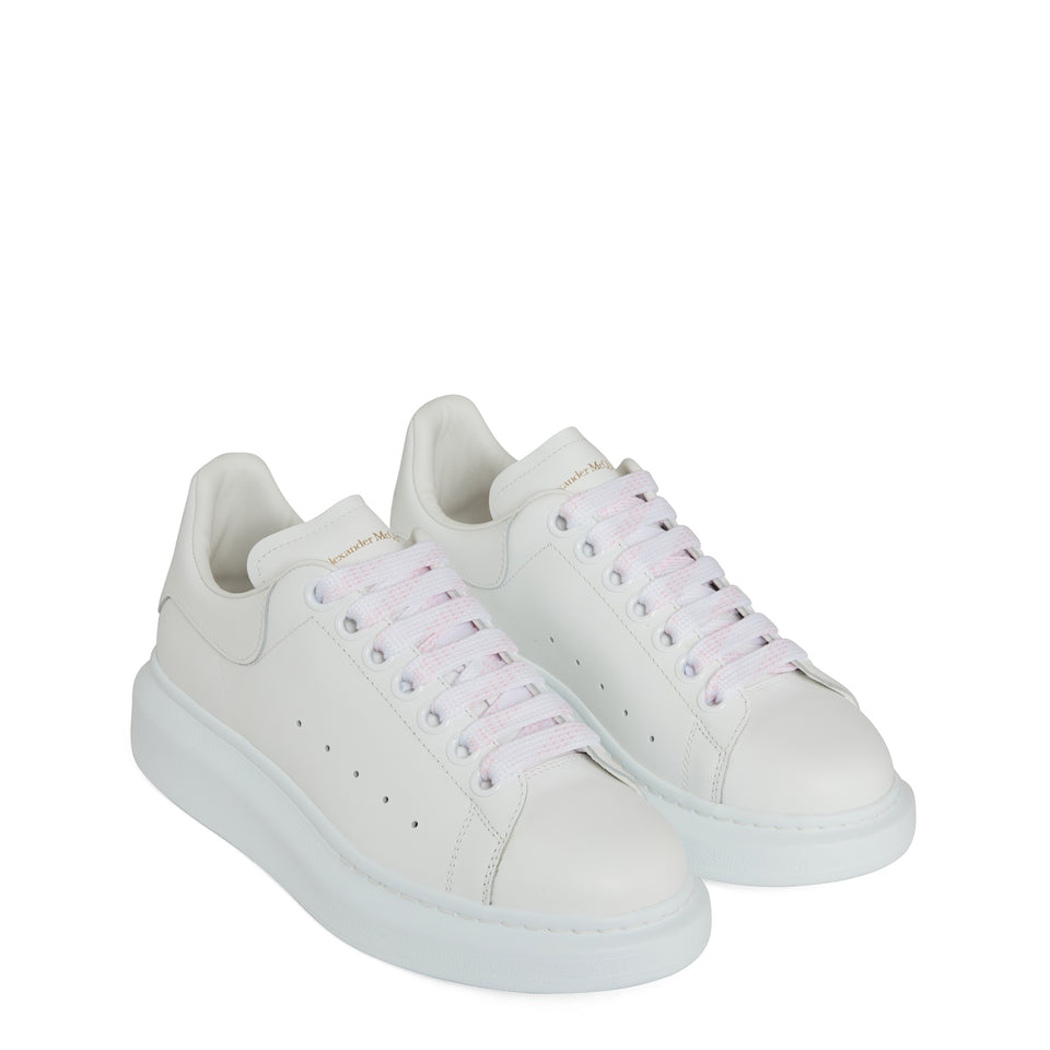 Sneakers oversize in pelle bianca