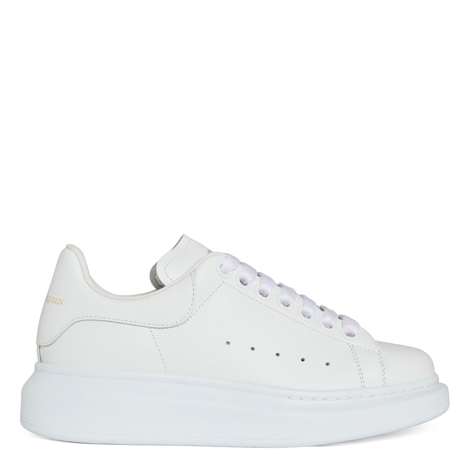 Sneakers oversize in pelle bianca