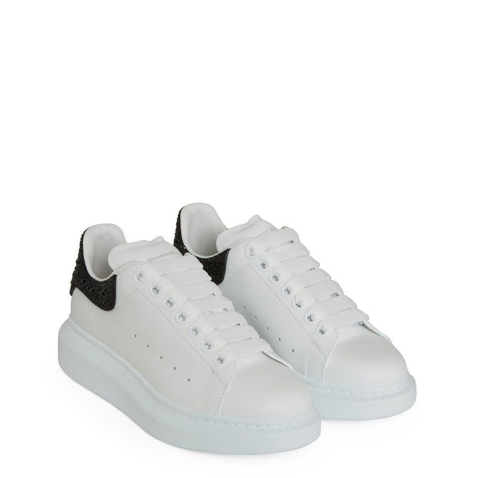 Sneakers oversize in pelle bianca