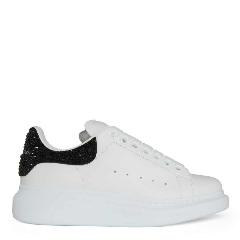 Sneakers oversize in pelle bianca