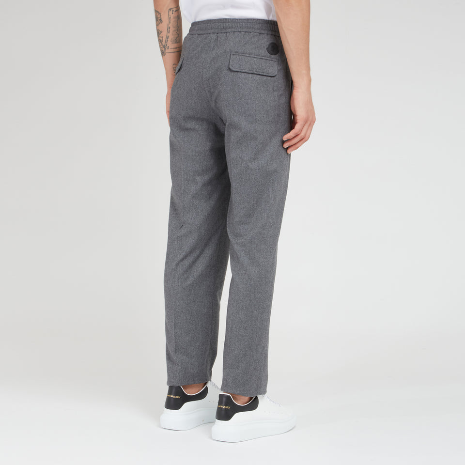 Pantalone in lana grigio