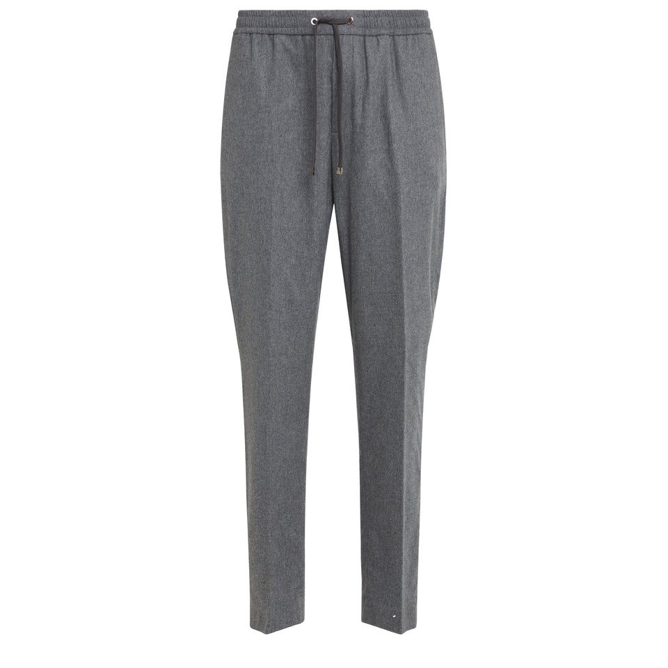 Grey wool trousers