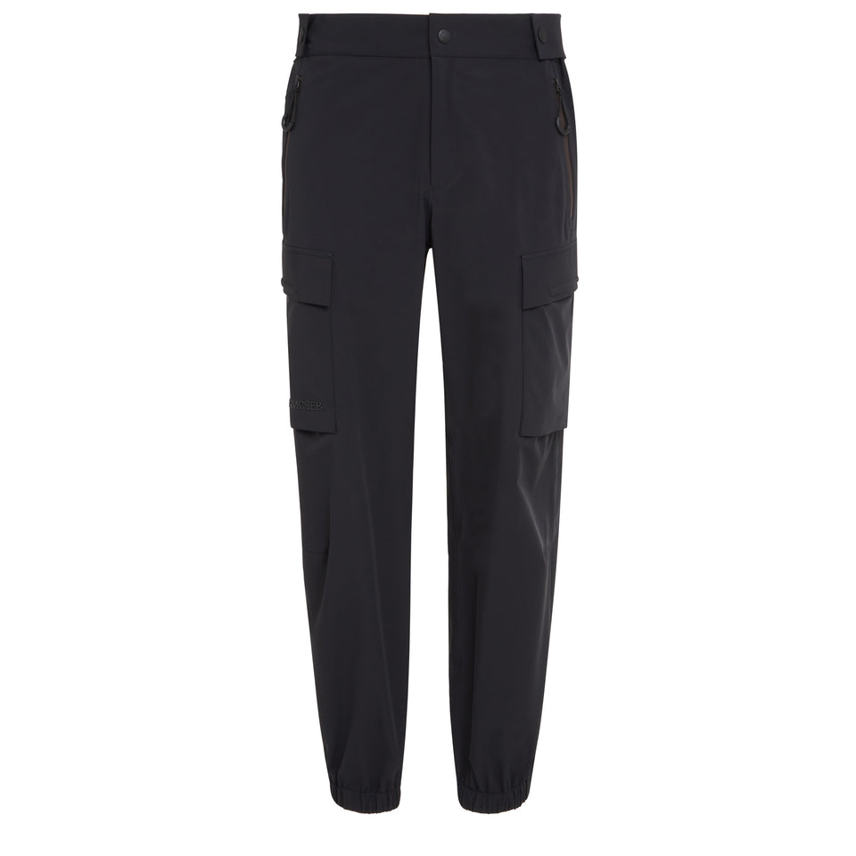 Pantalone cargo in tessuto tecnico nero