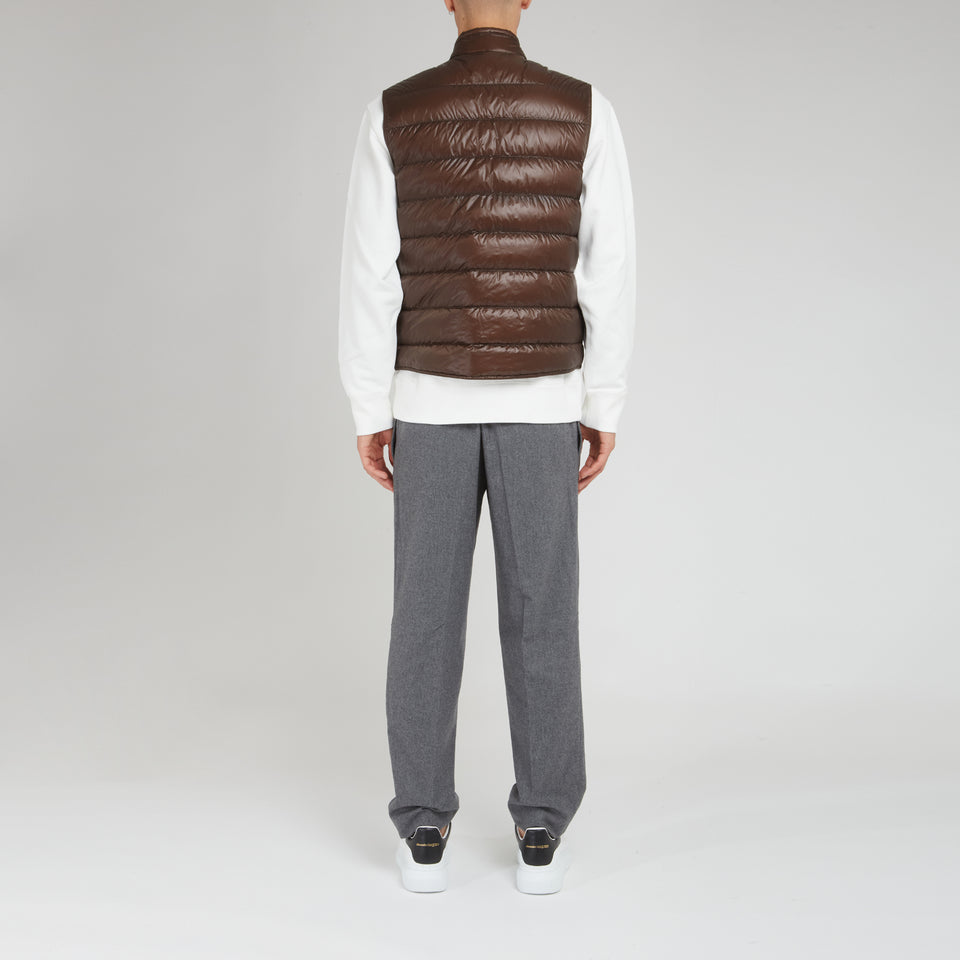 Gilet ''Gui'' in tessuto marrone