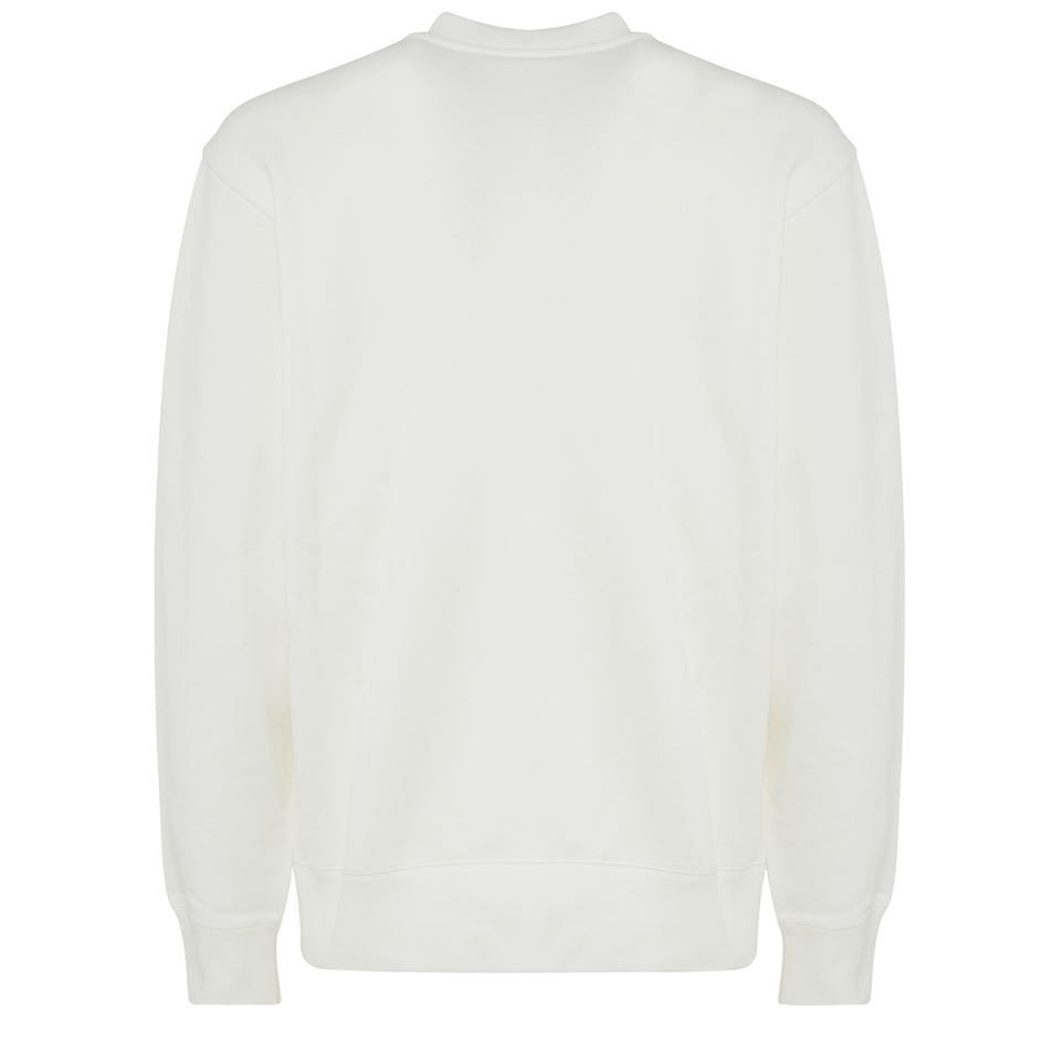 White cotton sweatshirt