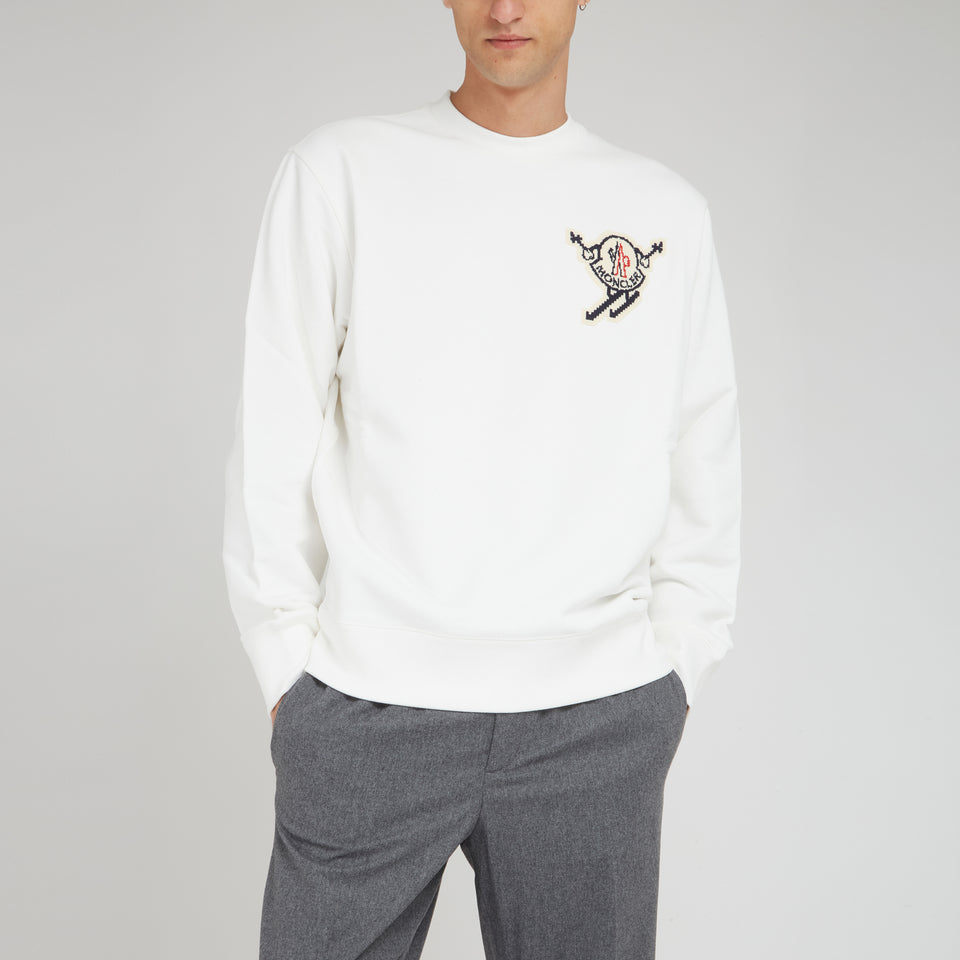 White cotton sweatshirt