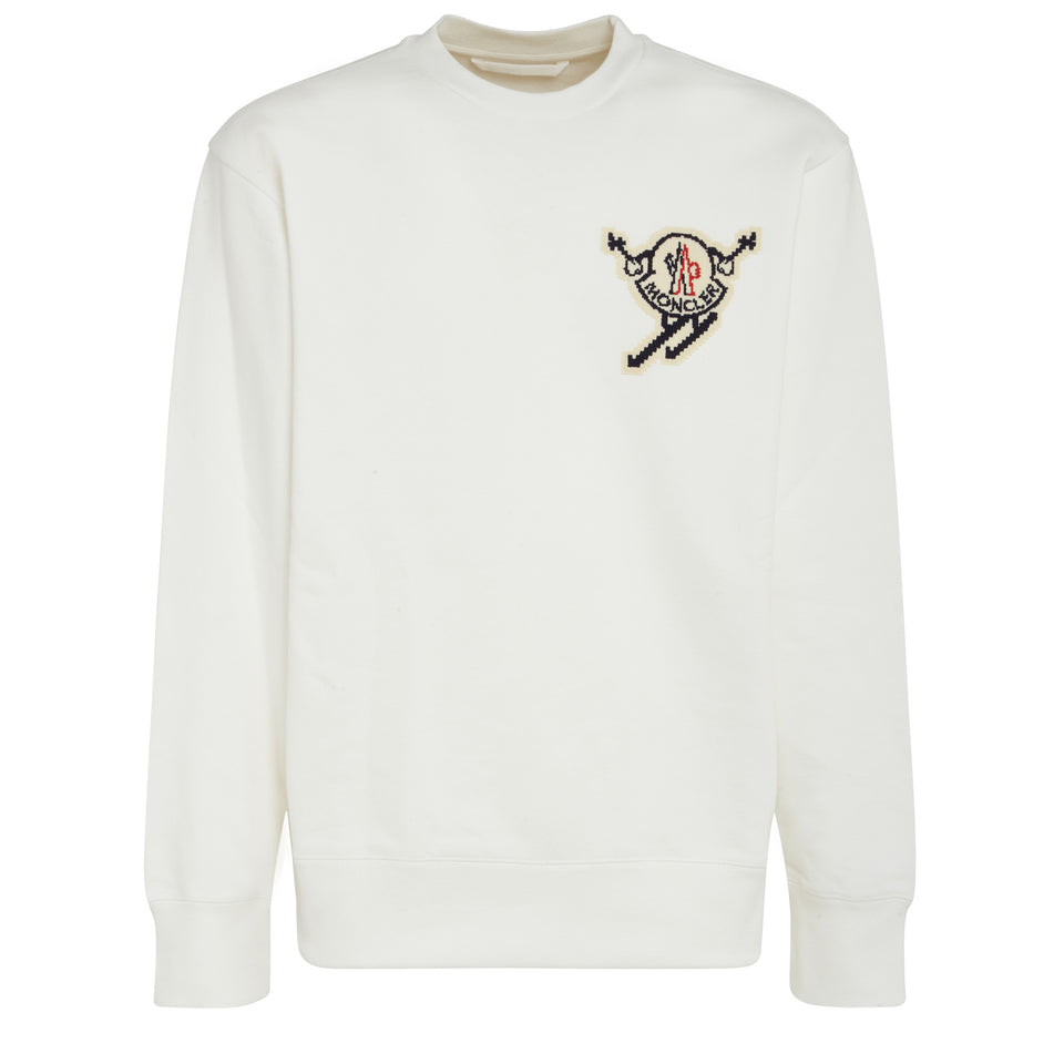 White cotton sweatshirt