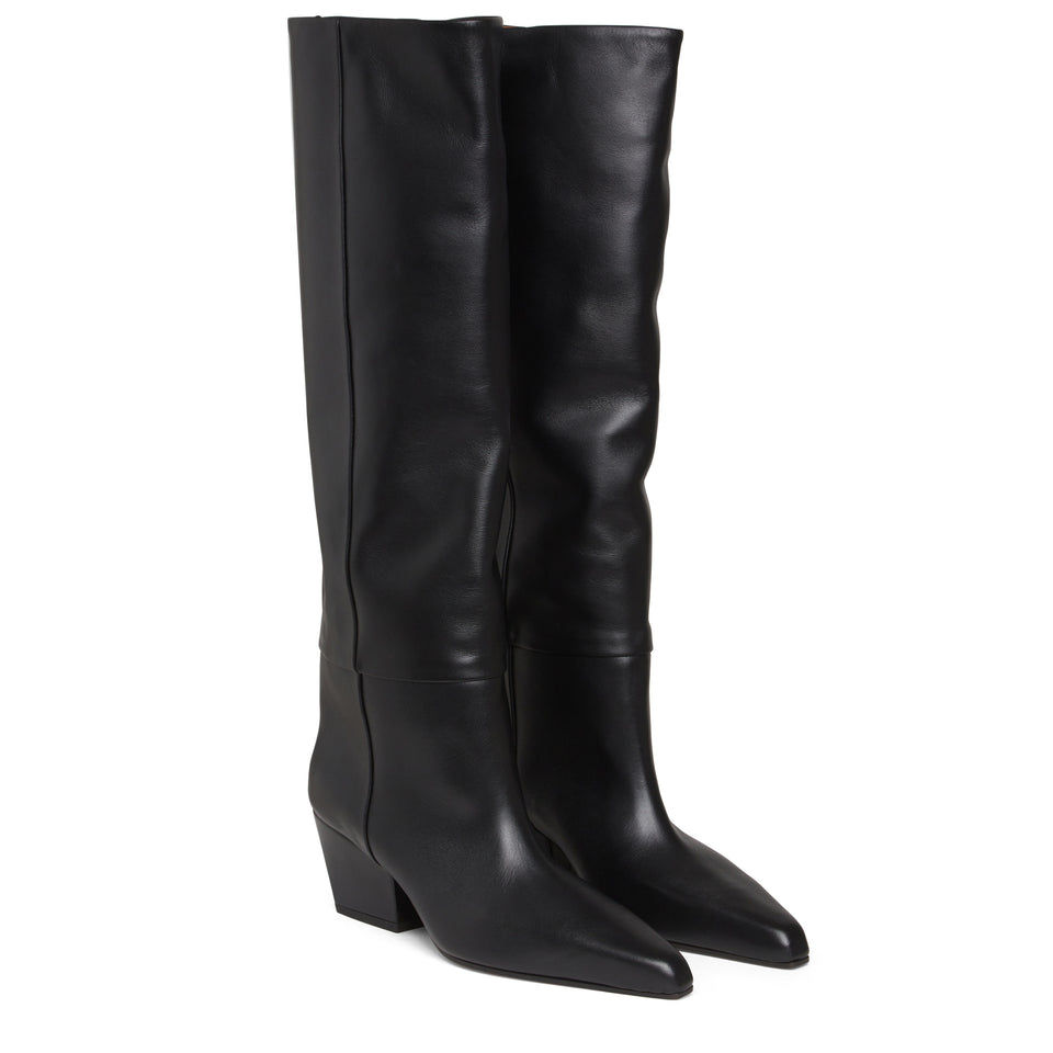 "Jane 60" black leather boot