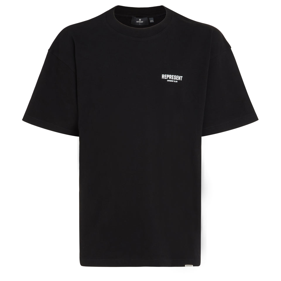 ''Owners club'' T-shirt in black cotton