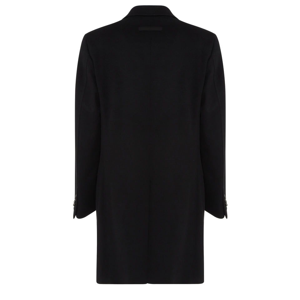 Black wool coat