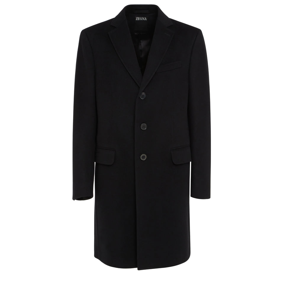 Black wool coat