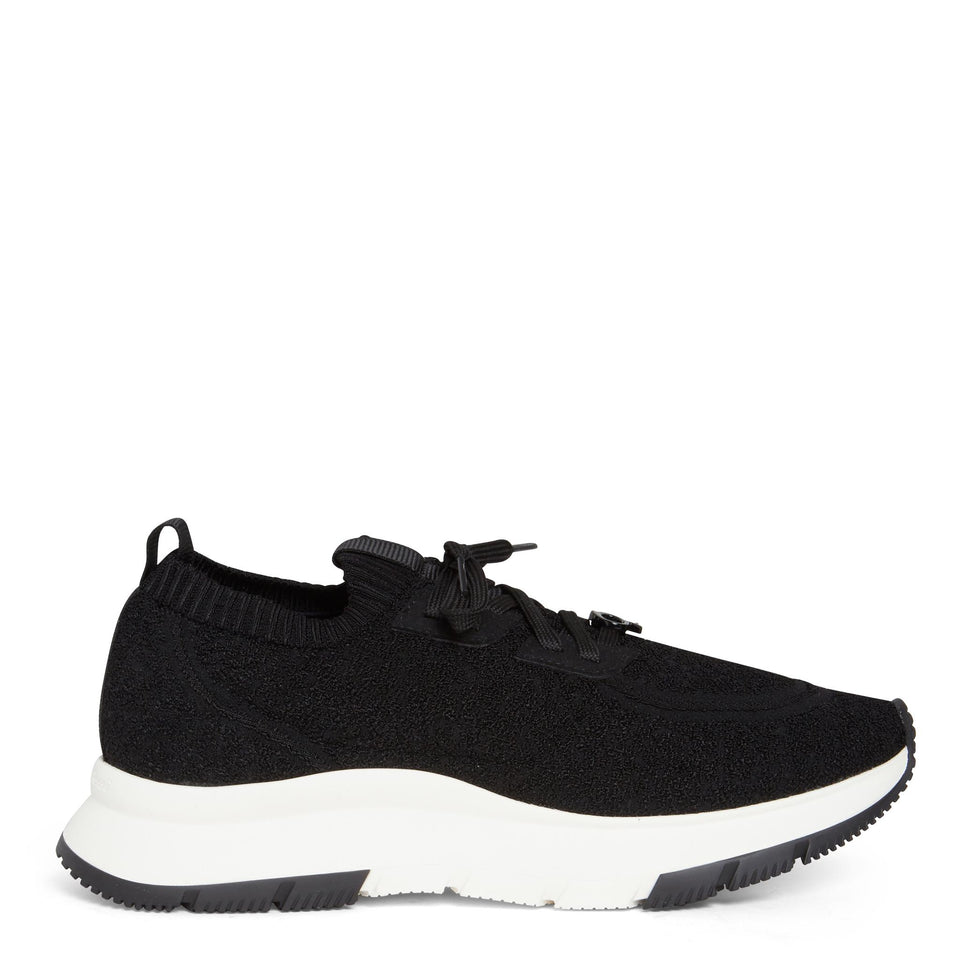 Sneakers in tessuto elasticizzato nere S25213 W1WBT-KIBBLACK GIANVITO ROSSI 