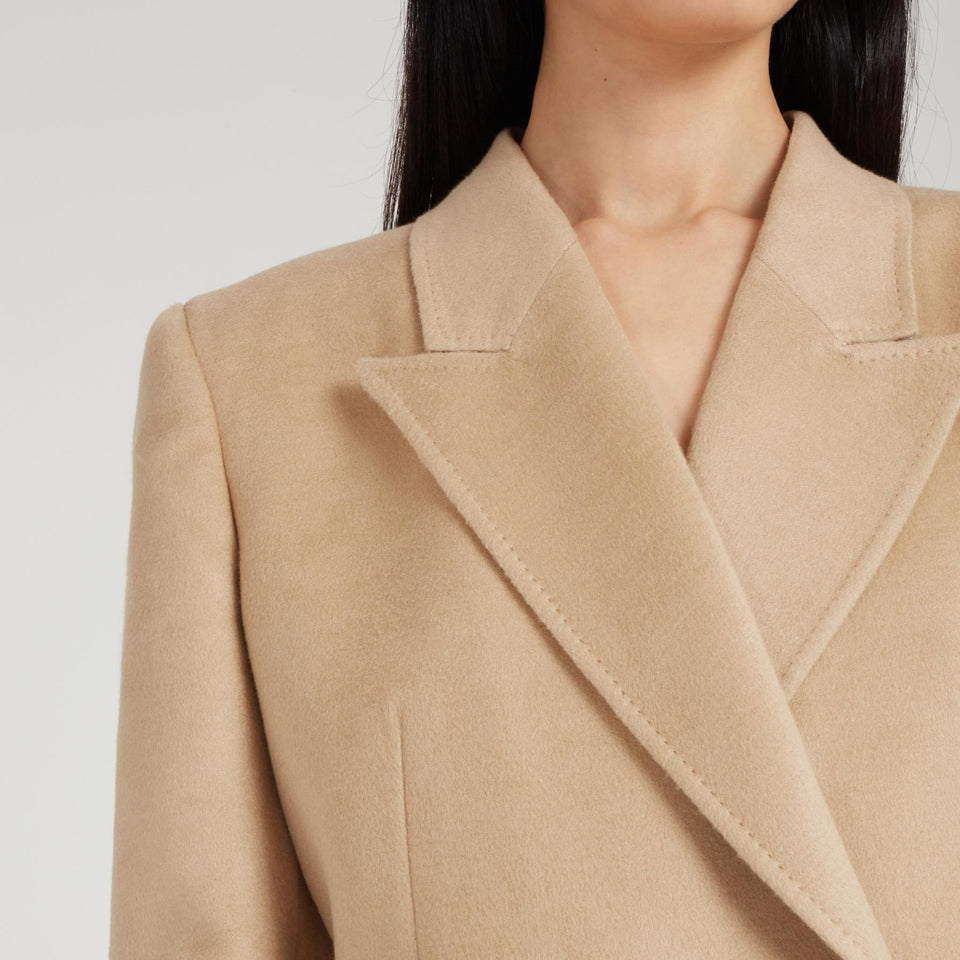"Stephanie" blazer in beige wool