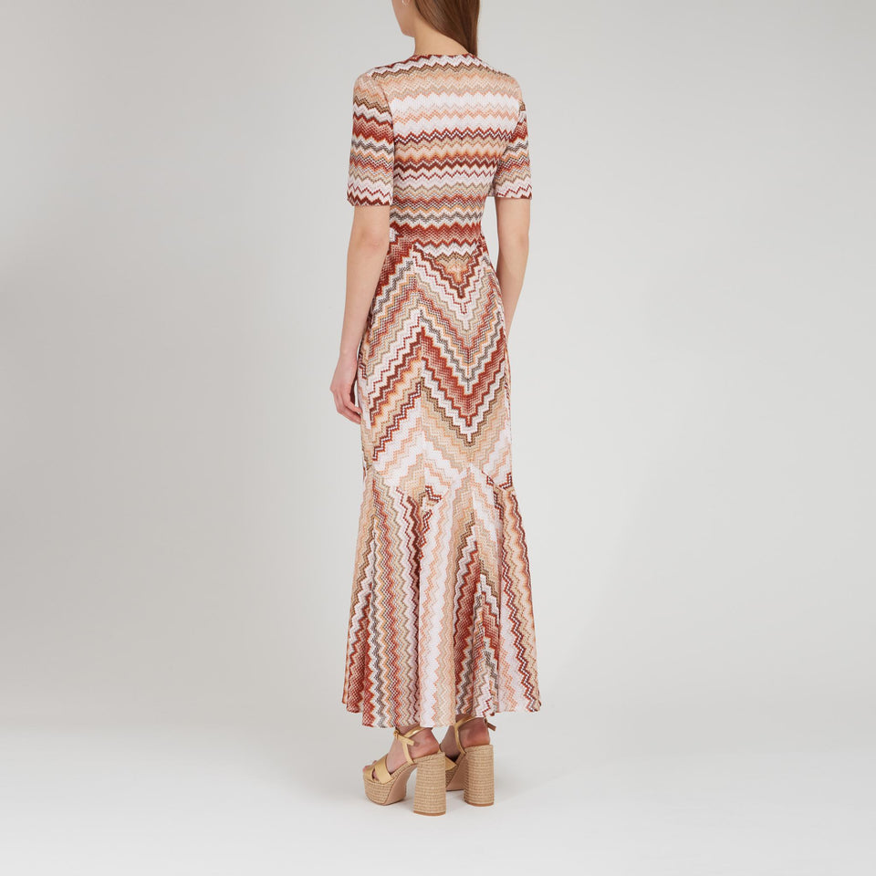 Multicolor fabric dress