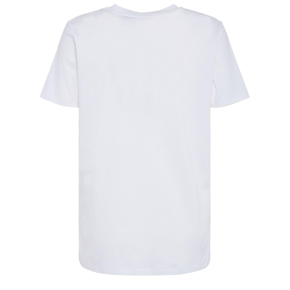 T-shirt in cotone bianca - GIO MORETTI