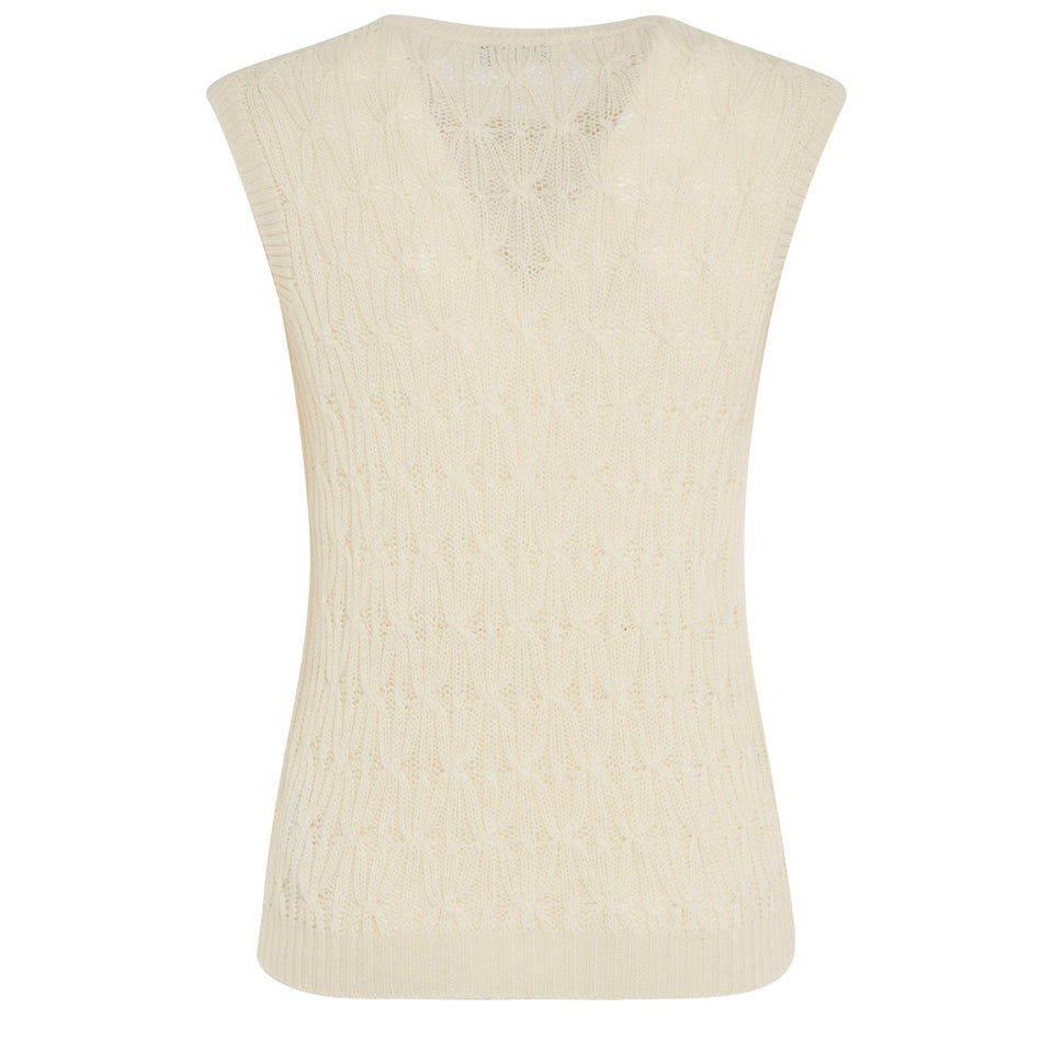 Maglia in lana bianca