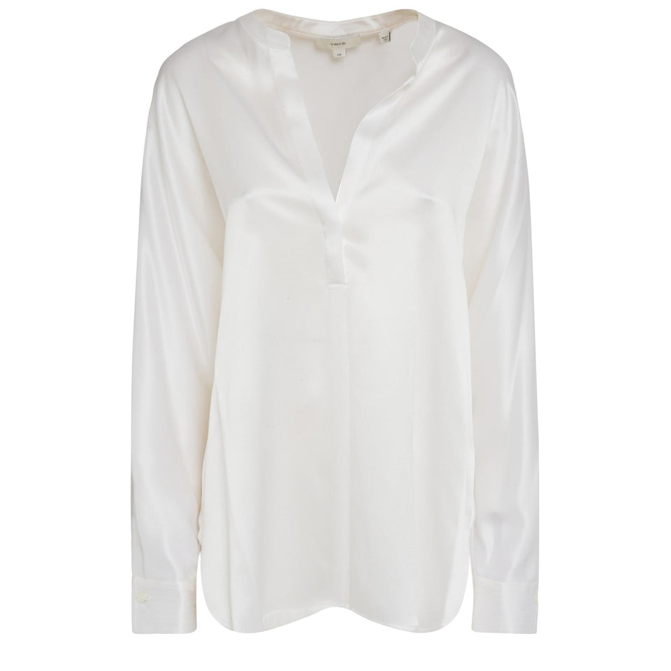 White silk shirt
