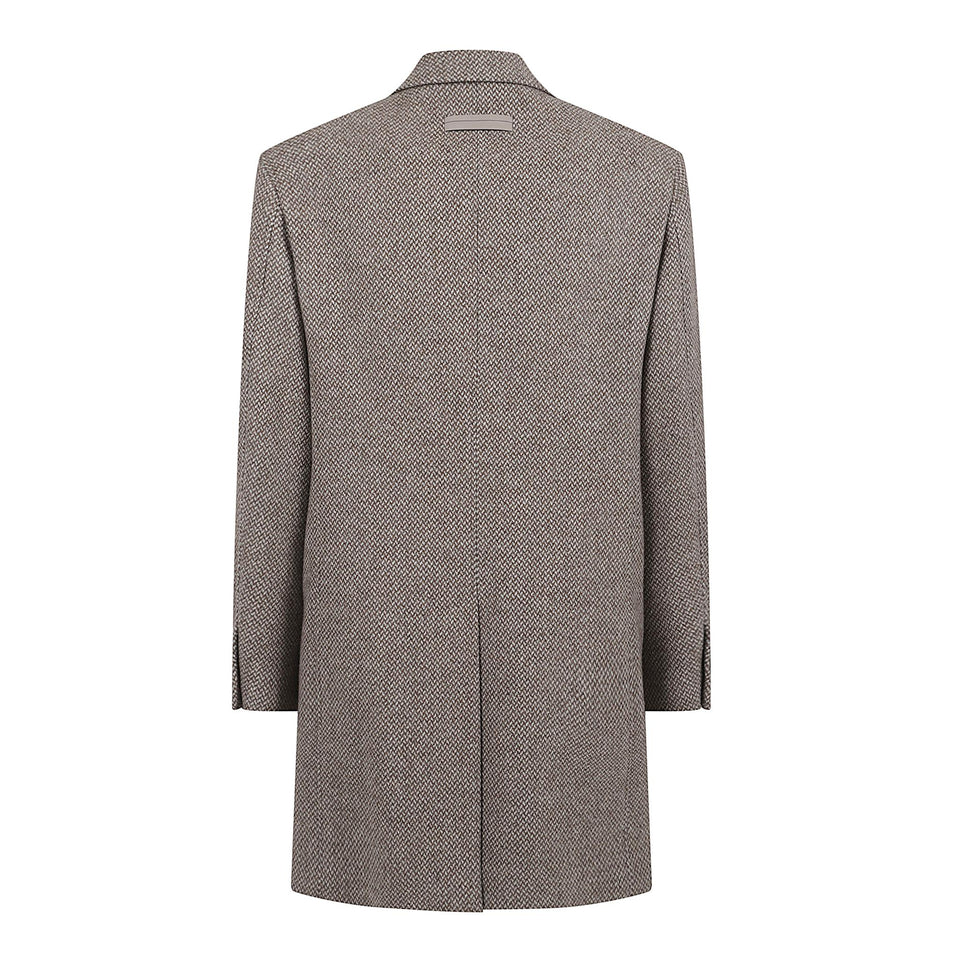 Cappotto doppio petto in lana beoge R297722A2 4DG4G0NR-001 ZEGNA 