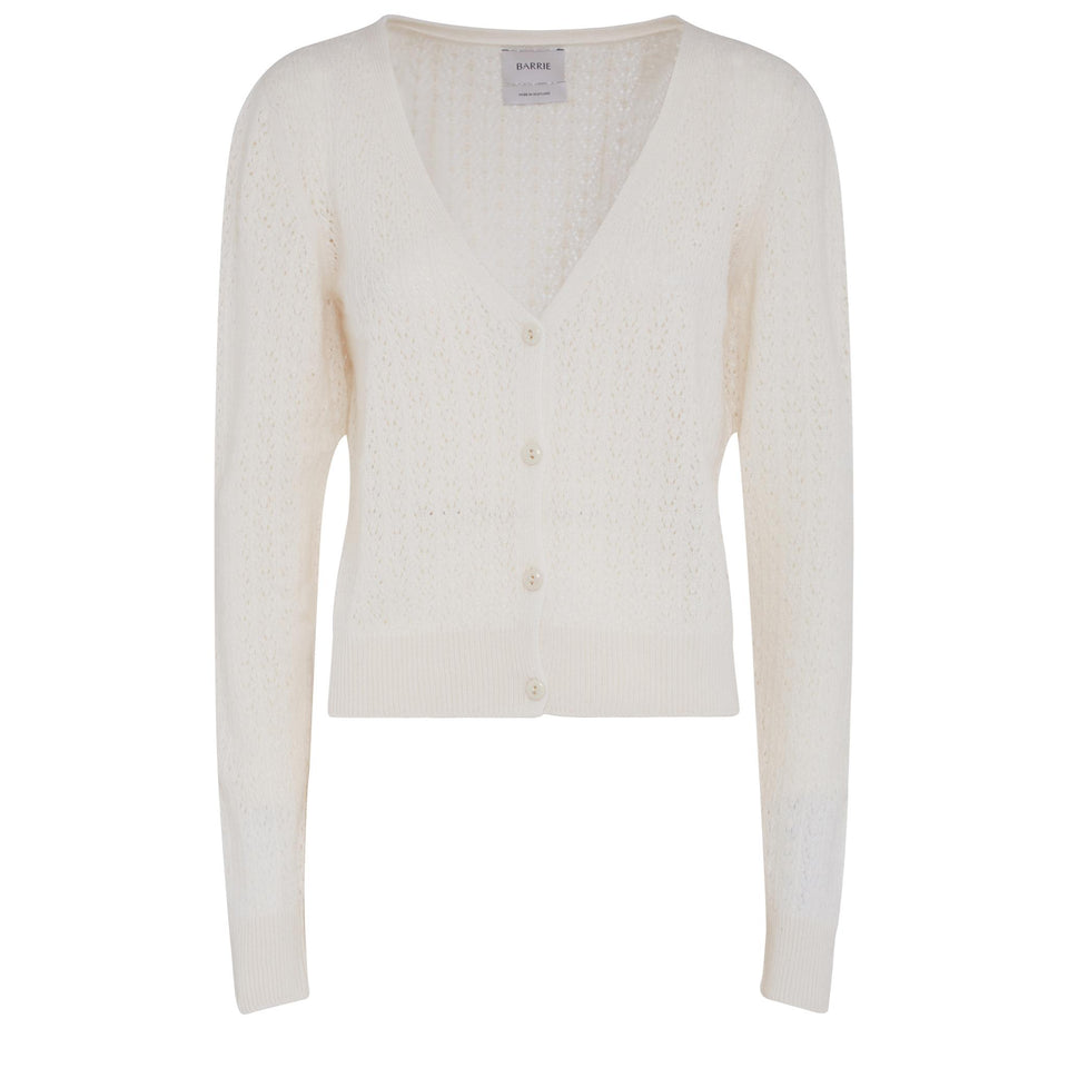 White Cashmere Cardigan