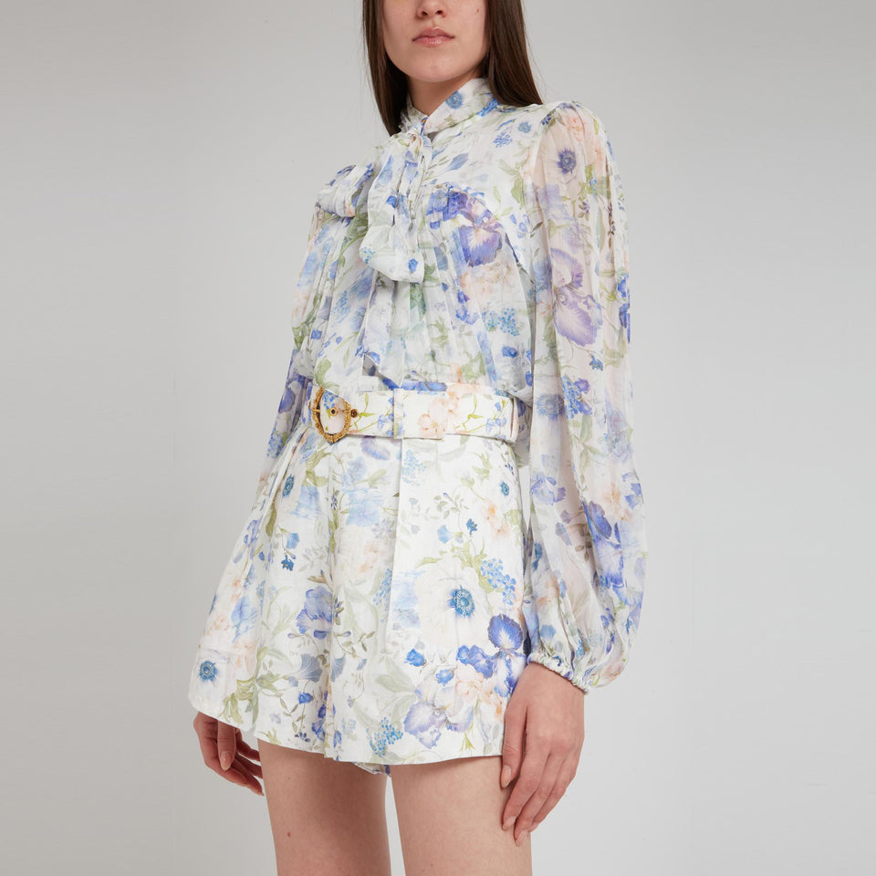 Camicia in tessuto multicolor