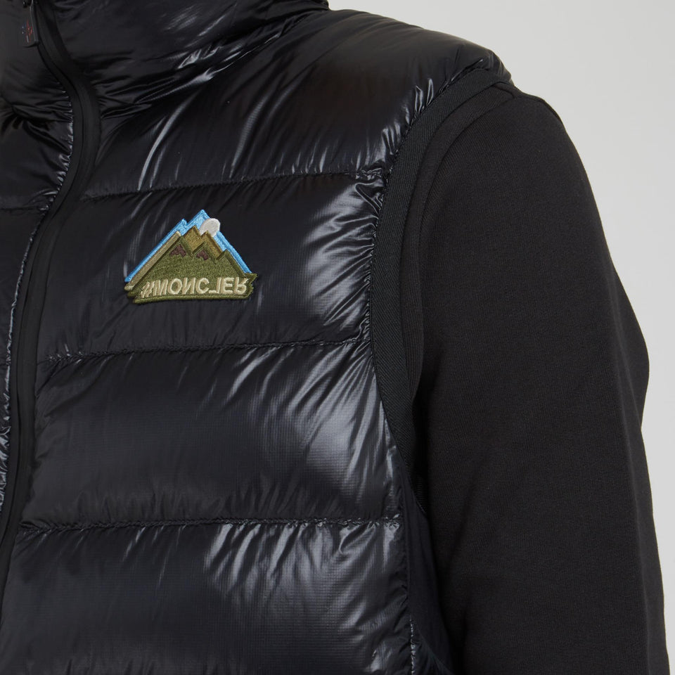 Gilet imbottito in tessuto nero