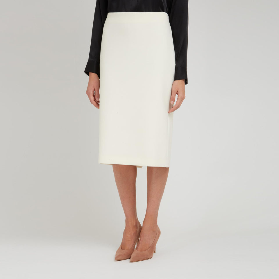 Gonna in tessuto bianca