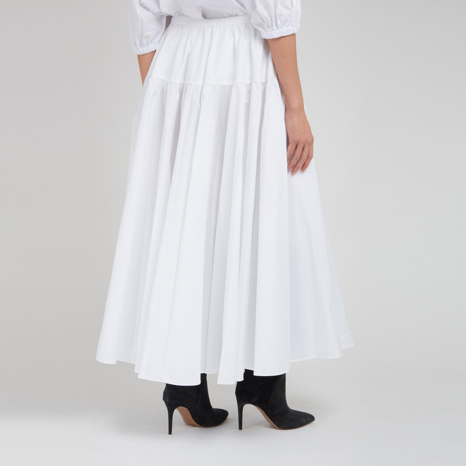 Gonna in cotone bianca SK080 0017001W PATOU 