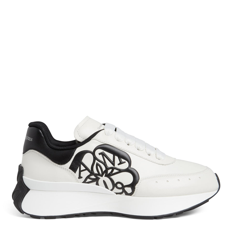White leather ''Sprint Runner'' sneakers