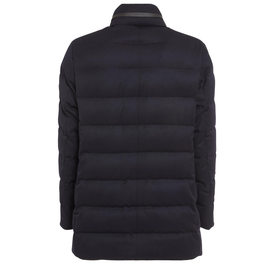 "Vallonpierre" coat in black fabric